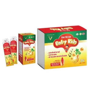 Sâm Yến Sào Baby Kids Vicha 24 gói -  Bổ sung acid amin và vitamin