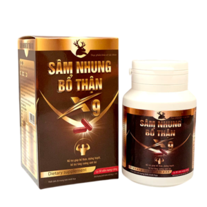 Sâm nhung bổ thận X9 Vạn tam - Hỗ trợ tăng cường sinh lực và giảm mãn dục sớm (30 viên)