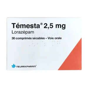 Temesta 2.5mg – Điều trị các chứng lo âu, mất ngủ (30 viên)