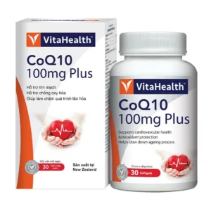 CoQ10 100mg Plus VitaHealth 30 viên - Viên uống bổ tim mạch