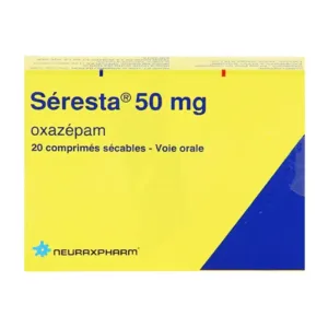 Seresta 50mg – Điều trị các chứng lo âu, mất ngủ (20 viên)