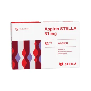 Aspirin Stella 81mg  - Phòng ngừa nhồi máu cơ tim, đột quỵ (56 viên)
