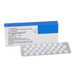 Orgametril 5mg MSD  - Điều trị đa kinh, rong kinh, rong huyết (30 viên)
