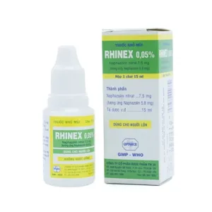 Rhinex 0.05% 15ml - Giảm sung huyết, viêm xoang, viêm mũi dị ứng