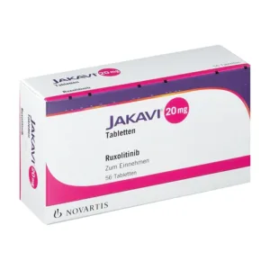 Jakavi 20mg Novartis  – Điều trị bệnh nhân bị xơ tủy xương (56 viên)