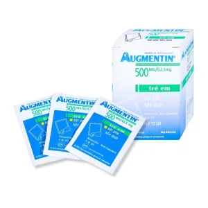 Augmentin 500mg/62.5mg GSK - Điều trị nhiễm khuẩn (12 gói)