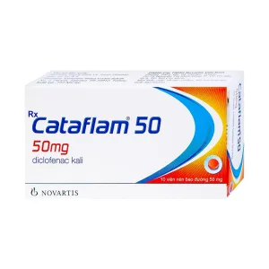 Cataflam 50mg Novartis - Điều trị giảm đau, viêm và sưng (1 vỉ x 10 viên)