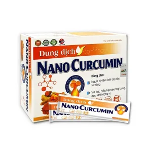 Dung dịch Nano Curcumin Vạn Tam - Hỗ trợ giảm triệu chứng do viêm loét dạ dày, tá tràng (15 gói)