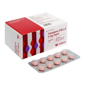 Felodipine Stella 5mg Retard Điều trị tăng huyết áp (10 vỉ x 10 viên)